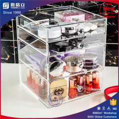 2016 Wholesale Fashion makeup acrylic organizer with drawer