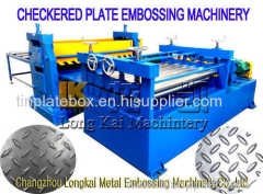 High quality chequer plate embossing machine is mainly for producing embossed antiskid steel plate