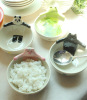 Cute Japanese animal ceramic bowls for kids