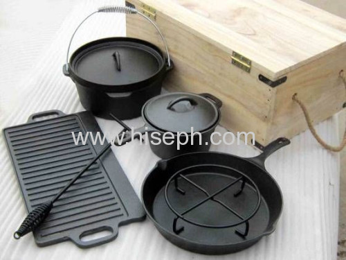cast iron camping outer door six sets