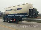 V or W Shape Bulk Cement Truck Semi Trailer Anti - Rust Chassis Surface