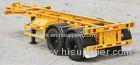 2 Axles 20 Foot Flatbed Truck Trailer With 4 Or 12 Set Twist Locks SGS Standard