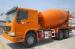 HOWO 10 wheels Concrete Mixer Truck 10 cubic meter 336hp for Congo 6X4 Yellow color