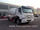 HOWO 9cbm Concrete Mixer Truck 371 HP With Eton Mixer Pump White