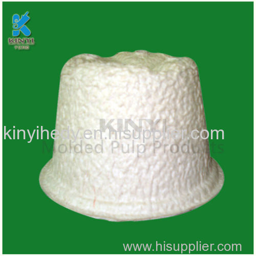 Biodegradable dry press paper pulp garden pots