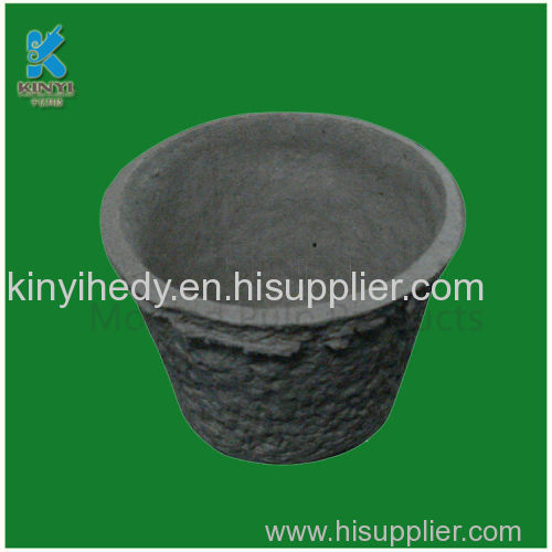 Fiber pulp mold biodegradable garden flower pots