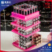 Cheap durable acrylic rotating lipstick tower