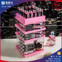 Custom acrylic rotating lipstick tower