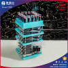 Acrylic cosmetic counter display stand / acrylic rotating lipstick tower