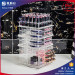 High polish spinning acrylic rotating lipstick tower