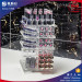 High polish spinning acrylic rotating lipstick tower