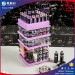 Colorful acrylic rotating lipstick tower