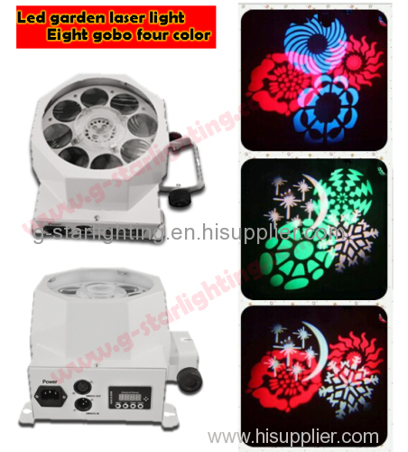 LED Eight gobo four color design light/effect light/flower lights