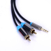 Vention Black Best Price 3.5mm Male to 2Rca audio rca cable