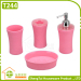 Helix Pattern Simple Candy Color Useful Bathroom Sets