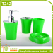 Fashion Bright Color Irregular Metal And Plastic Bathroom Fittings Set