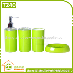 Candy Color Multi Use Family 4 Pieces Bathroom Accessories Sets For Personal