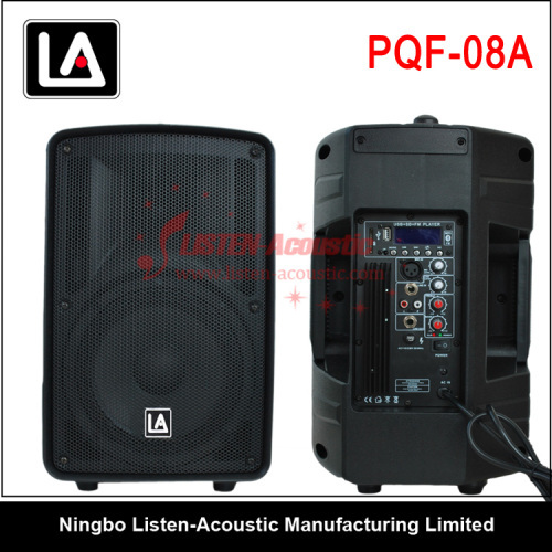 8 inch full range active plastic speaker cabinet