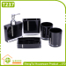 Quality Guarantee Classical Full Transparent Sanitary Bathroom Set With Diamond Decor