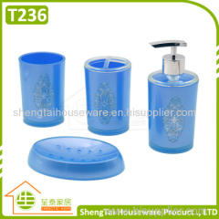 Modern Iron Flower Pattern Decorative European Style Custom Bathroom Set