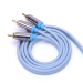 Wholesale Hot Sale Gold Plated Audio Cable 3RCA Blue Cable 1M 2M 3M