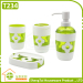 Good Price Half Transparent Plum Blossom Fress Color Home Bathroom Set