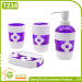 Good Price Half Transparent Plum Blossom Fress Color Home Bathroom Set