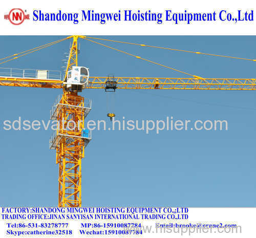 Construction Tower Crane Qtz80 (TC6018) Max. Load Capacity: 10t