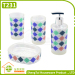 Hot Sale Fashion 4 Pieces Rhombus Pattern Bathroom Products Accessories Sets