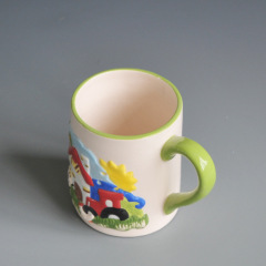 Handmade creative Personalized mugs with 3D Emboss pattern for gifts
