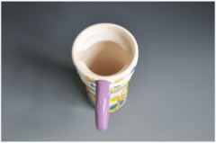 Colored drawing Large Mugs with plastic lid