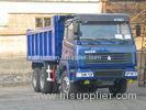 Long Cabin Heavy Duty Dump Truck For Stone Loading Low Oil Consumption