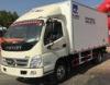 FOTON small refrigerated box trucks 4X2 fiberglass panel for fresh food transport