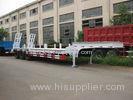 Durable 3 Axles Lowbed Semi Trailer LED Lamps For Bulk Cargo Customized