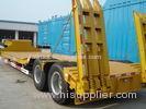 2 Axle Lowboy Trailer Gooseneck Low Bed Trailer With Hydraulic Ladder