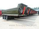 50 Ton 3 Axles Semi Dump Truck Trailer Carbon Steel / High Strength Steel Materials