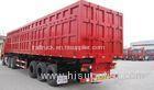 Hydraulic Cylinder Heavy Duty Dump Truck Trailer 3 Axles For Sand Stone Transportion