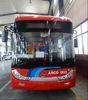 CKD SKD Parts Pure Electric Mini Van Bus 39 Seater Red With Electric Blast Pump