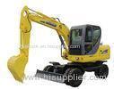 Four Wheel Driven Axle Mini Wheel Excavator High Cost Performance