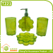 Small MQO Flower Shape New Design Popular Transparent Plastic Bathroom Set