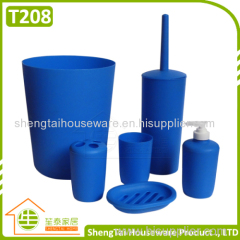 Cheap Price Modern Blue Color 6 Pcs Bathroom Products