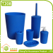 Cheap Price Modern Blue Color 6 Pcs Bathroom Products