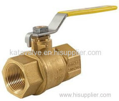 2 Piece Full Port Thread Connection 600WOG Brass Material Ball Valve 150WSP