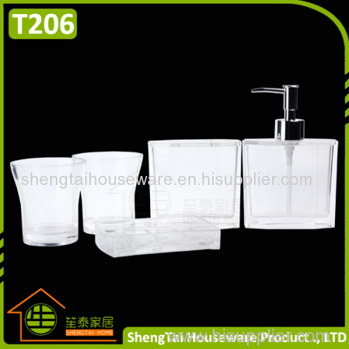 Modern Design Popular Transparent Bath Gift Set