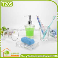 White Transparent Hot Sale Bathroom Accessory Set