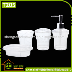 White Transparent Hot Sale Bathroom Accessory Set