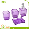 Latest Fashion Transparent Plastic Bathroom Sets