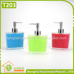 simple design 4 pieces plastic bath accessory set