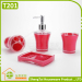 4 pieces hotel plastic bathroom set