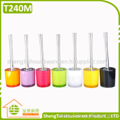 Unique Design Colorful Plastic Stainless Steel Toilet Brush With Long Handle